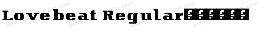 Lovebeat Regular字体转换
